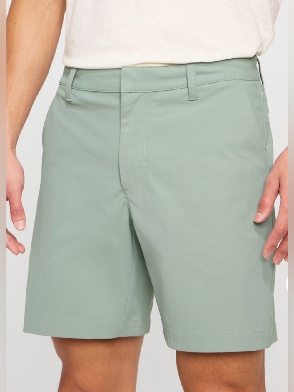 Fabletics Men’s Athletic Golf Shorts Sage Gray – XS/S (30 Waist) The Don Shorts